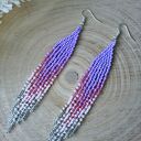 Kolczyki indiańskie z koralików