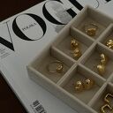 Złote kolczyki serca