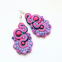 Pink Snail kolczyki sutasz