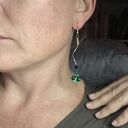 Długie, lekkie kolczyki boho Frida w turkusowo-zielone łezki