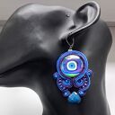 Kolczyki sutasz haftowane Oko Proroka