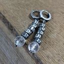 Kolczyki - przekładki z kwarcem