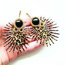 Jeżozwierz - haftowane kolczyki sutaszowe Bajobongo (ręcznie robione)