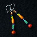 Bajecznie kolorowe kolczyki w modnym stylu boho długie efektowne w sam raz na lato super prezent