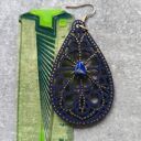 Biżuteria energetyczna kolczyki z lapis lazuli - intuicja i Trzecie Oko (Ajna) 