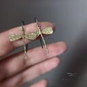 Kolczyki Golden Dragonfly