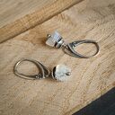 Magia kamienia księżycowego - srebrne kolczyki