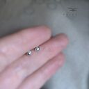 Kolczyki Srebrna Rosa (sztyfty)