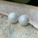 Srebrne sztyfty z pastelowymi perłami d004