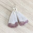 Agat i srebro - kolczyki 1961a