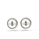 Kolczyki sztyfty - Pszczoła - mini