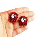 Kolczyki sztyfty Feng Shui SOUTACHE