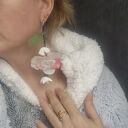 Kolczyki leciutkie boho rękodzieło polecam