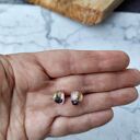 Kolczyki wkrętki z żywicy epoksydowej - ZAMKNIĘTE W CISZY