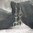 Kolczyki chainmaille - duże globusy