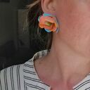 Kolczyki kwiaty wkrętki leciutkie od Ruda Klara - boho Frida