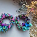 Kolczyki koła kwiatowe lekkie niezwykle bujne robiące wrażenie z serii tej biżuterii którą założysz