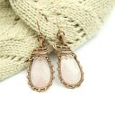 Kolczyki z różowym kwarcem