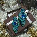 Kolczyki sutasz Nane Sutasz rękodzieło