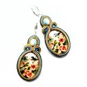 Dwa Ptaki kolczyki sutasz