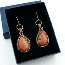 Kolczyki z piaskiem pustyni