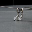 Kryształ górski - kolczyki 012