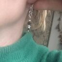 Kolczyki czarno-biały delikatne rękodzieło eleganckie wykonane w pojedynczym egzemplarzu Box L1