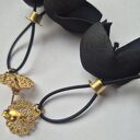 Kolczyki Czarne Tulipany Boho z Antyalergiczną Zawieszką - Leciutkie