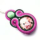 Rose Garden kolczyki sutaszowe