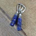 Kolczyki - talarki lapis lazuli