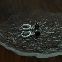 Srebrne kolczyki z czarnymi cyrkoniami