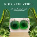 Kolczyki ze szkła verde