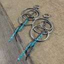 Długie kolczyki z turkusu