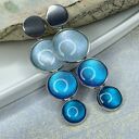 Długie kolczyki w perłowych kolorach zimy Meyra e6/m31