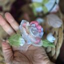 Kolczyki orientalne kwiaty - leciutkie rękodzieło boho