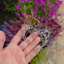Oryginalne nausznice elfie uszy z kamieniem słonecznym (wire wrapping)