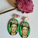 Klipsy Frida dwustronne - bardzo lekkie klipsy etno boho