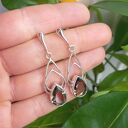 Kolczyki z kwarcem dymnym