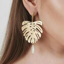 Botaniczne kolczyki z perłami c947