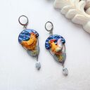 Kolczyki “kura i kogut”