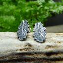 Oak Leaf Stud Earrings vol