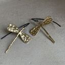 Kolczyki Golden Dragonfly
