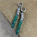 Kolczyki - surowy onyks