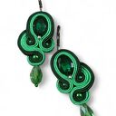 Kolczyki sutasz zielono groszkowe