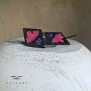 Kolczyki Little Flowers - Cold Rose & Blue