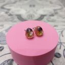 Kolczyki wkrętki z żywicy epoksydowej - ZAMKNIĘTE W CISZY