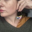 Kolczyki koła leciutkie - lekkie kolczyki handmade