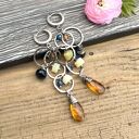 kwarc wiosenny - kolorowe srebrne kolczyki