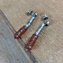 Kolczyki - surowy hessonit