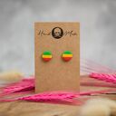 Kolczyki Dots - rasta